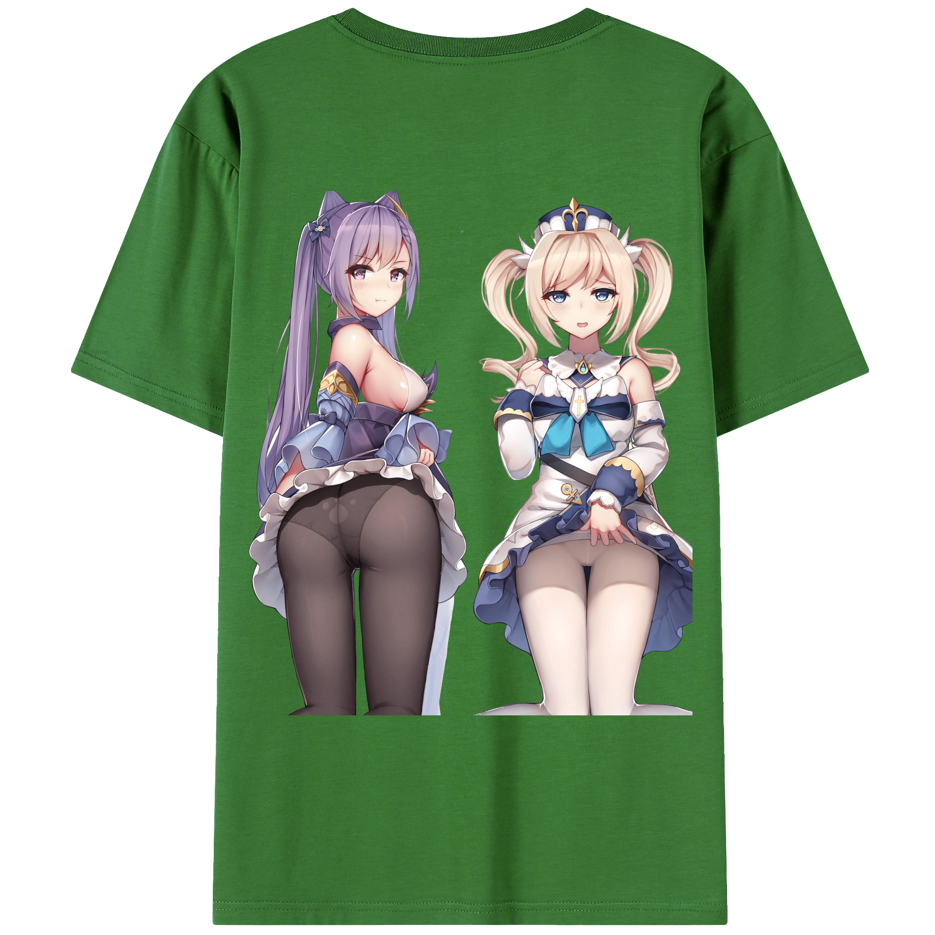 げんし神 刻晴 こくせい genshin Kokusei レディース半袖Tシャツ(バックプリント)